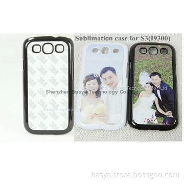 Blank rubber Sublimation case with aluminum insert  for Samsung S3